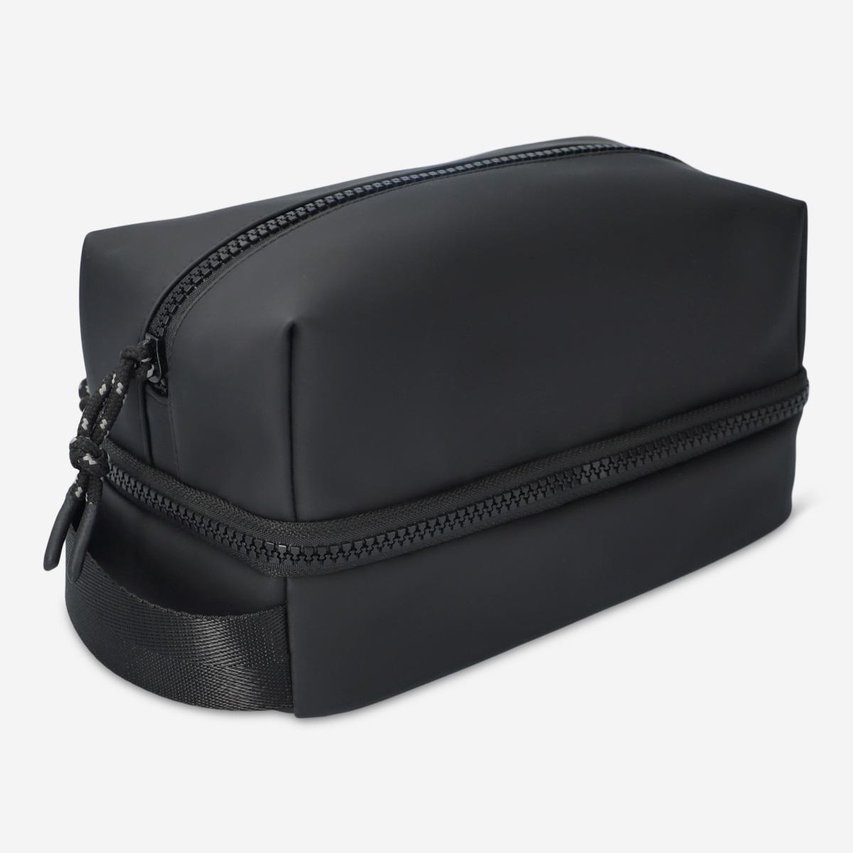 Black toiletry bag