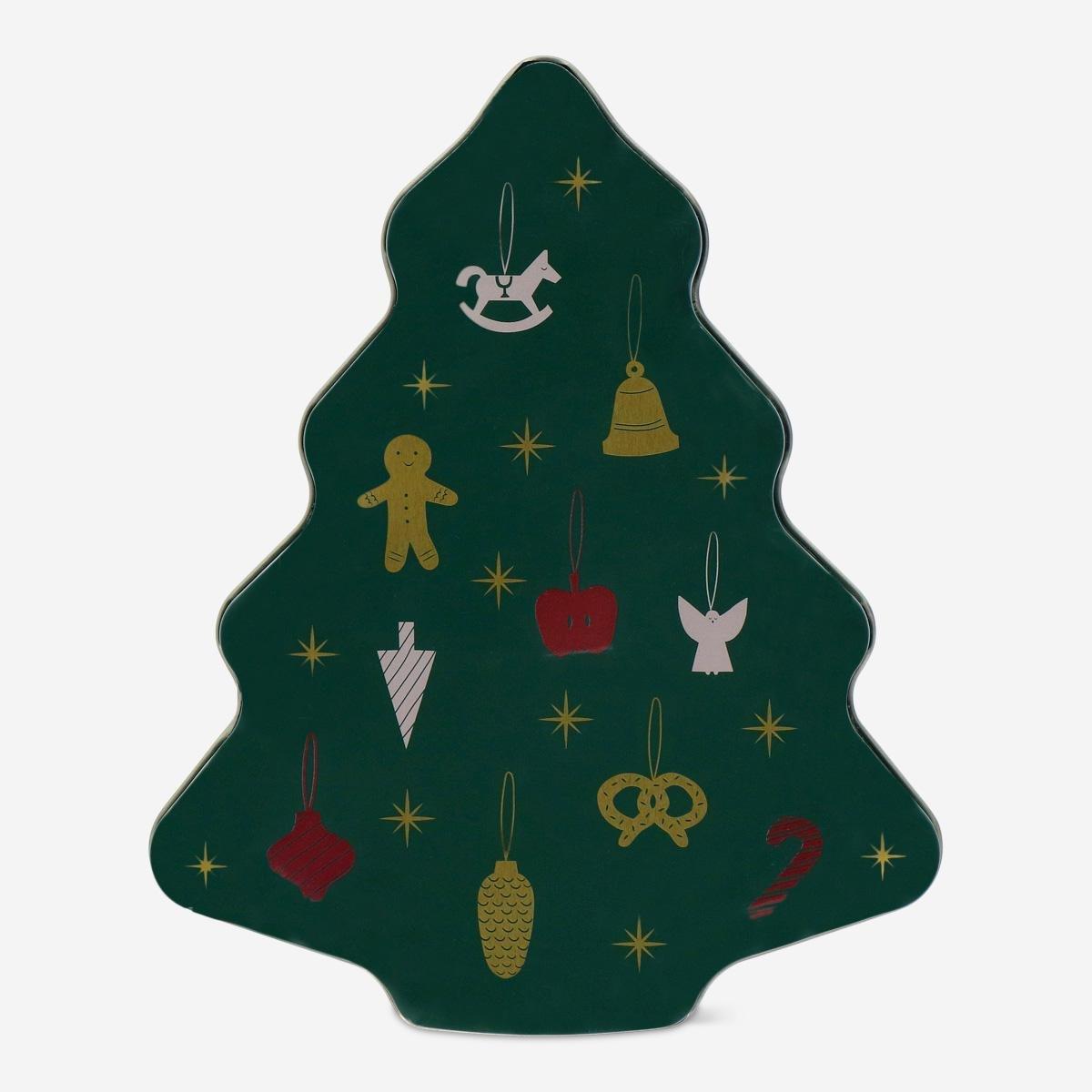 Green Christmas Tree Cake Tin - 19 Cm