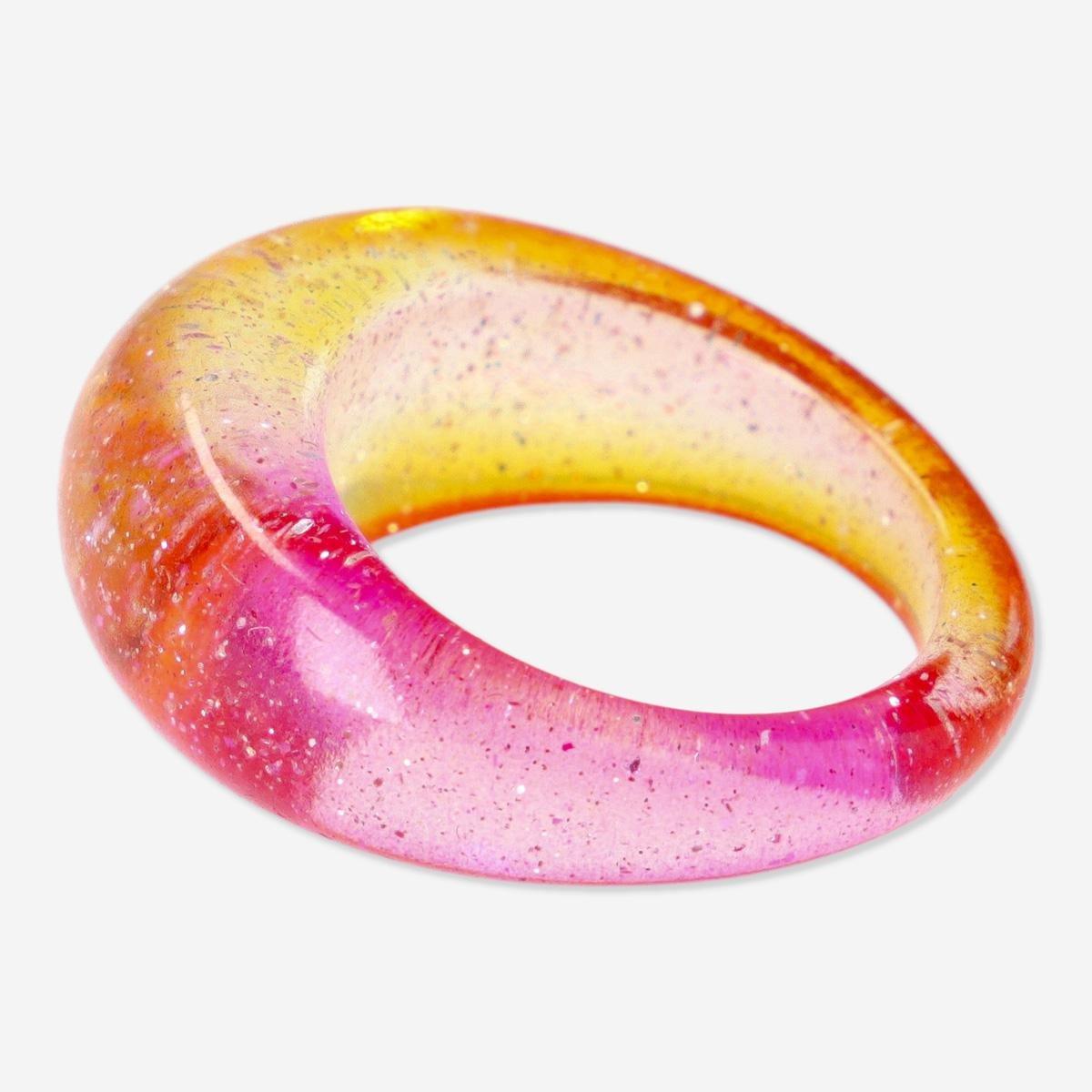 Multicolour plastic ring, m/l