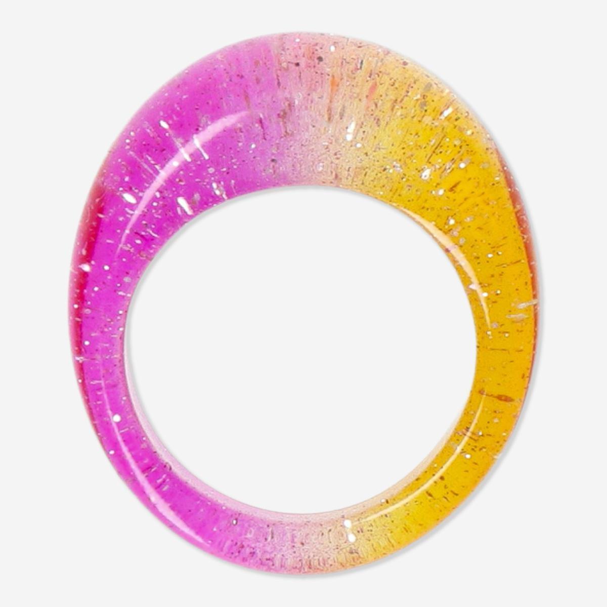 Multicolour plastic ring, m/l