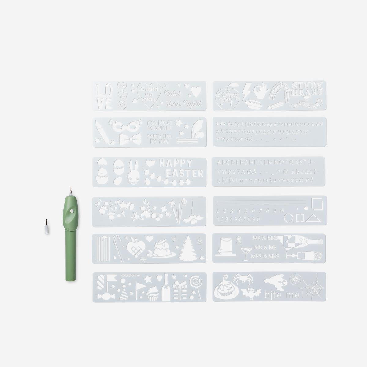 Green engraving pen