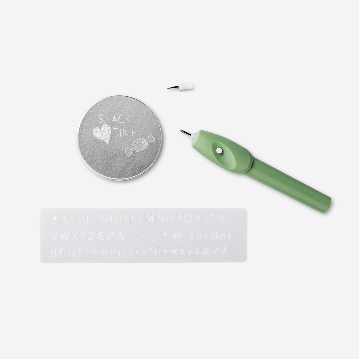 Green engraving pen
