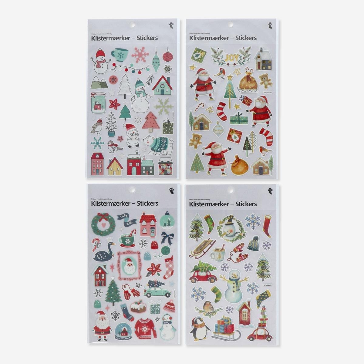 Multicolour Christmas Stickers