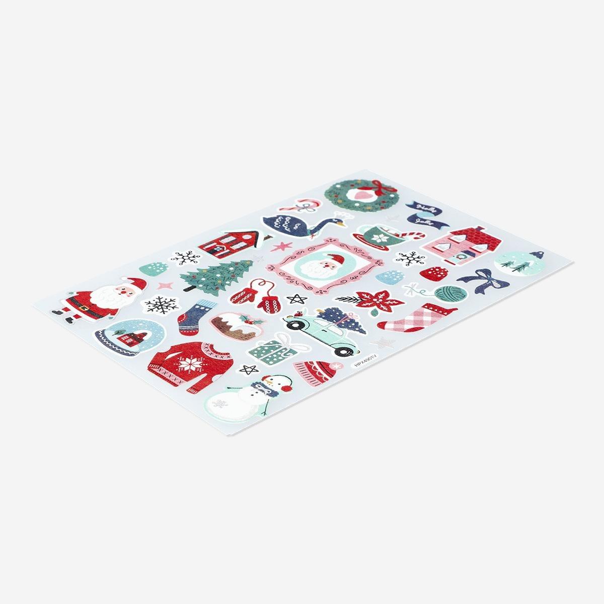 Multicolour Christmas Stickers