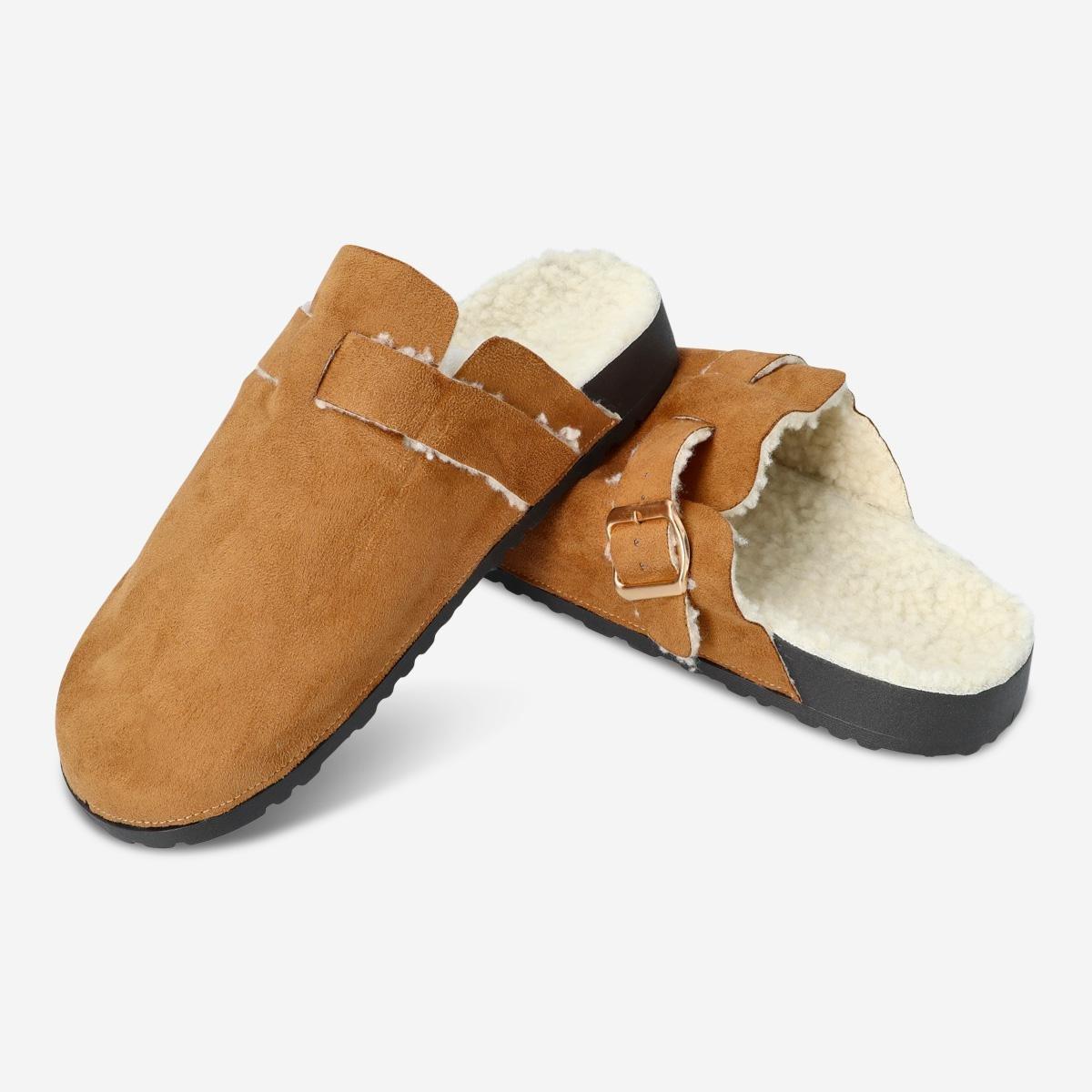 Brown slippers. 36-37