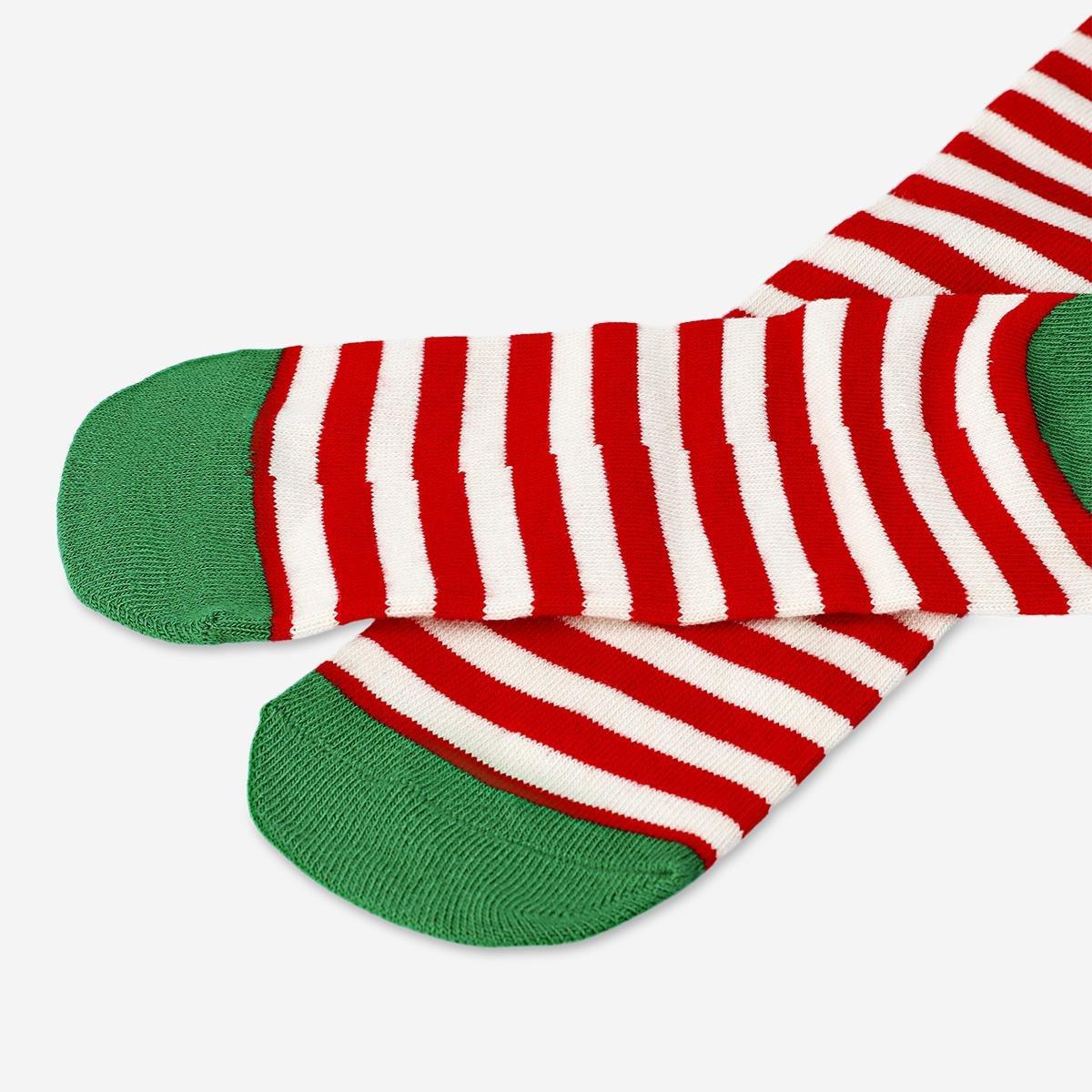 Multicolour Striped Elf Socks - Size 39/41