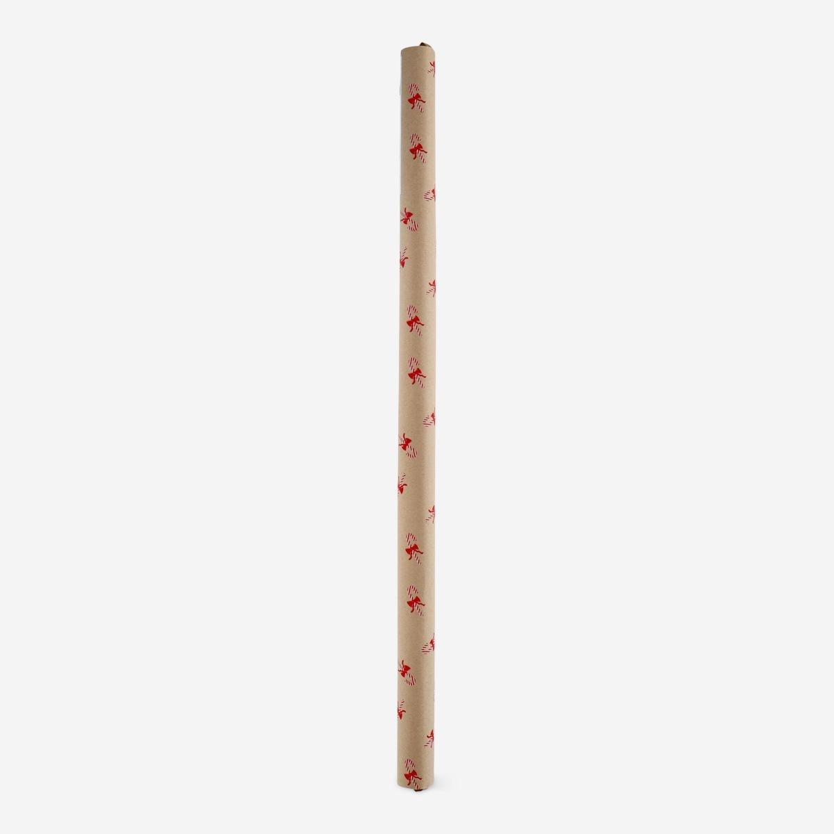 Multicolour candy cane wrapping paper