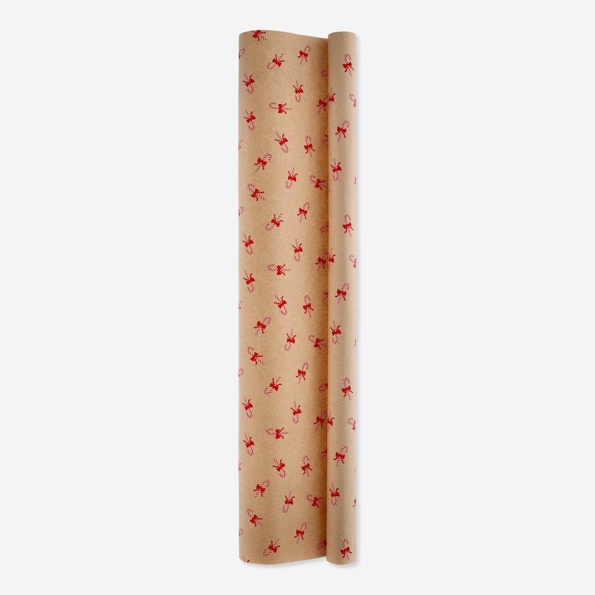 Multicolour candy cane wrapping paper