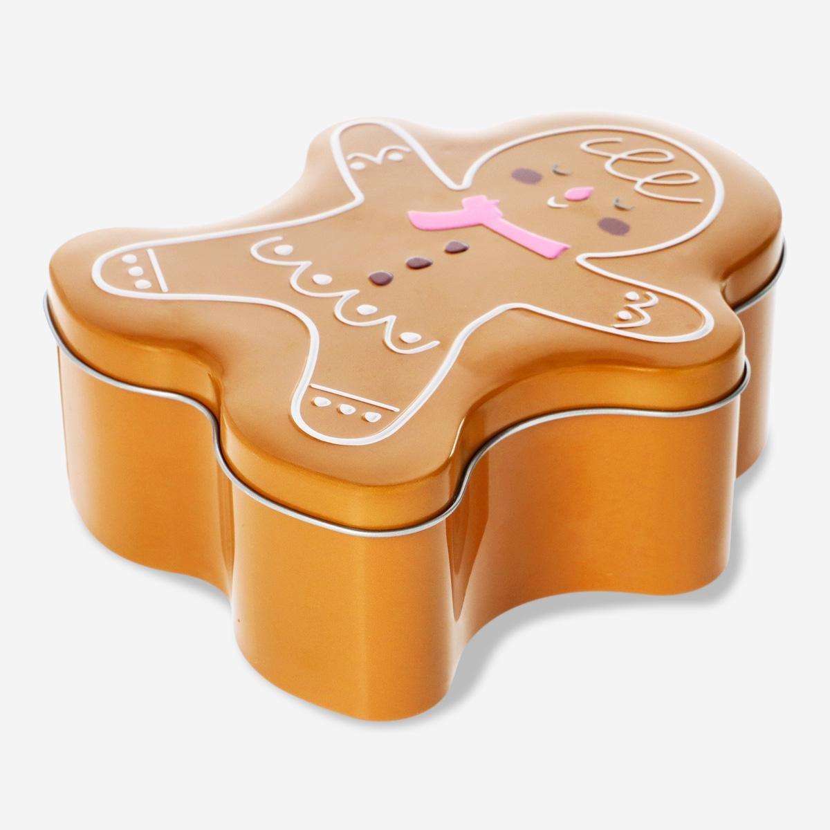 Brown Gingerbread-Shaped Cake Tin - 14 Cm