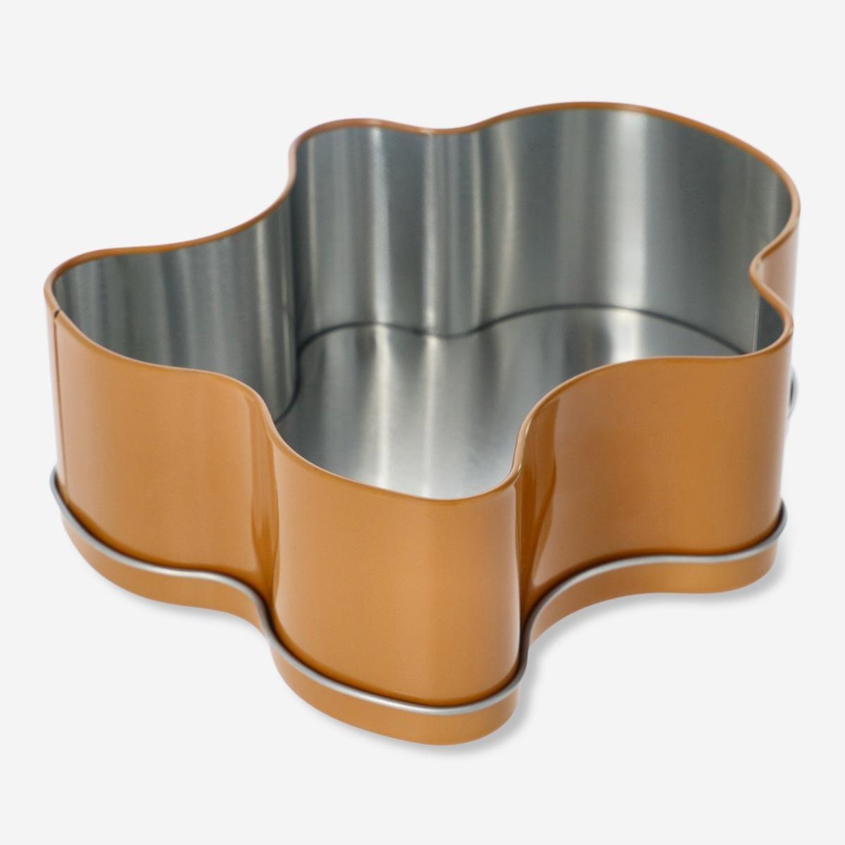Brown Gingerbread-Shaped Cake Tin - 14 Cm