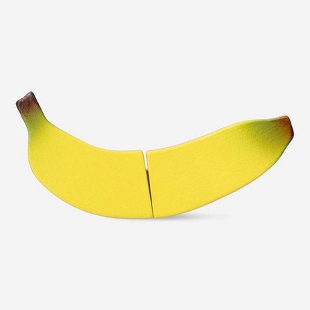 Yellow wooden banana