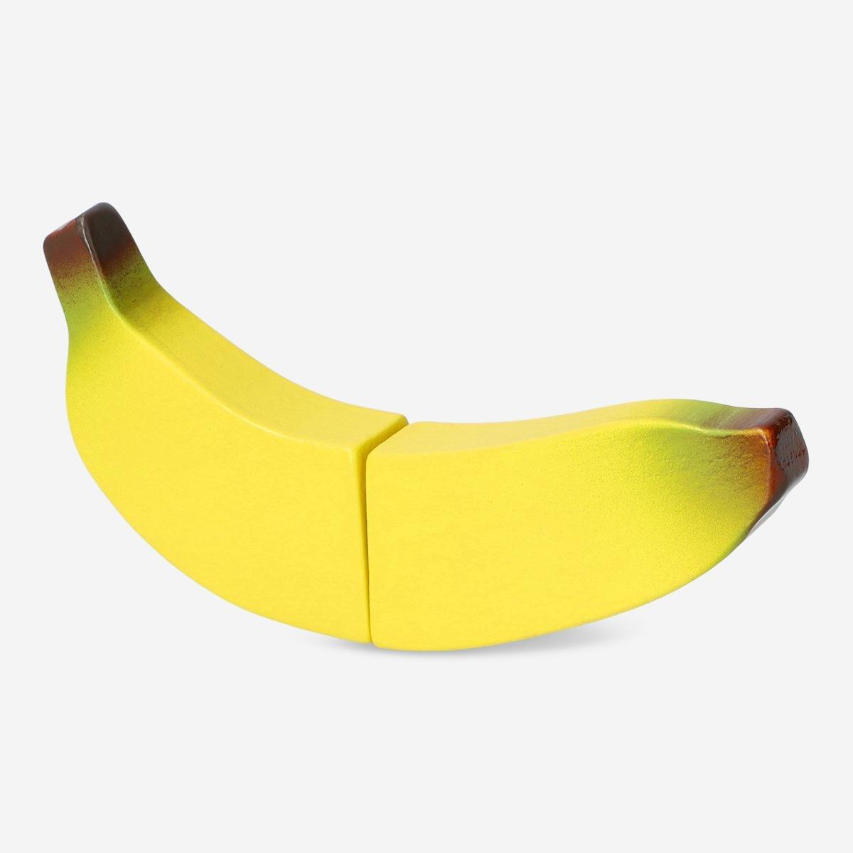 Yellow wooden banana