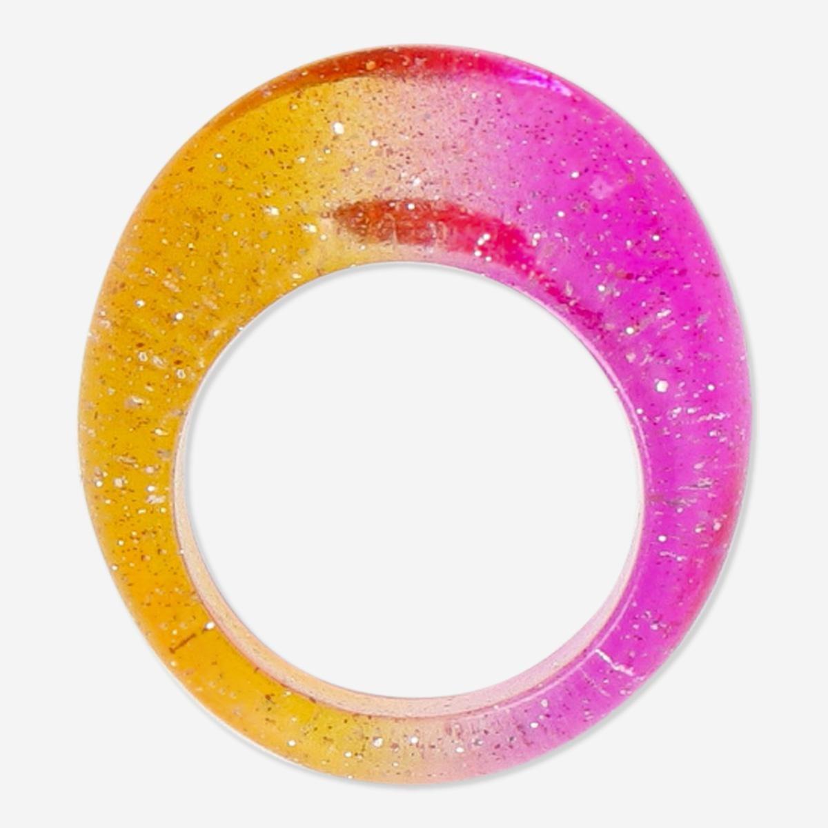 Multicolour plastic ring, s/m