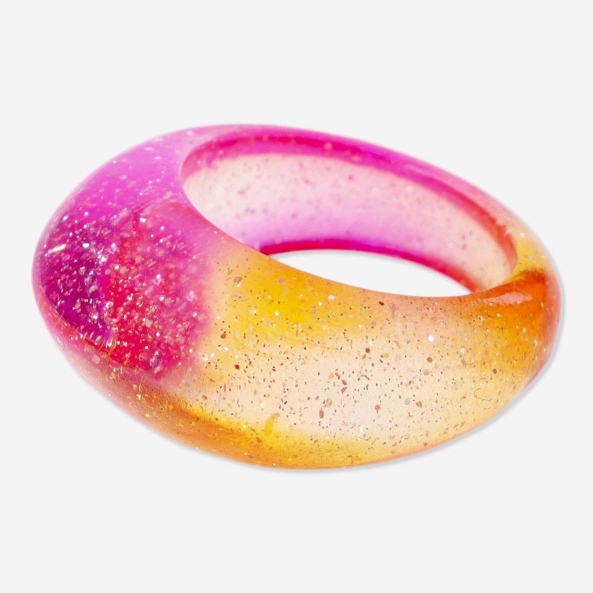 Multicolour plastic ring, s/m