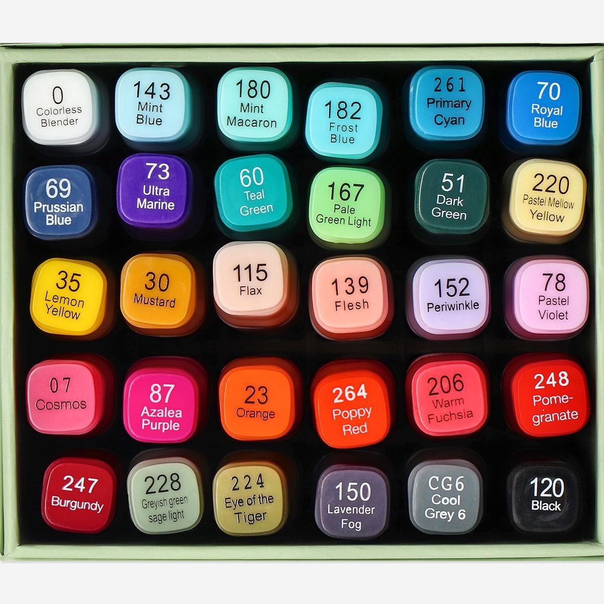 Multicolour twin markers set