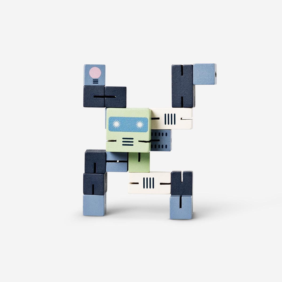 Blue cubic iq robot