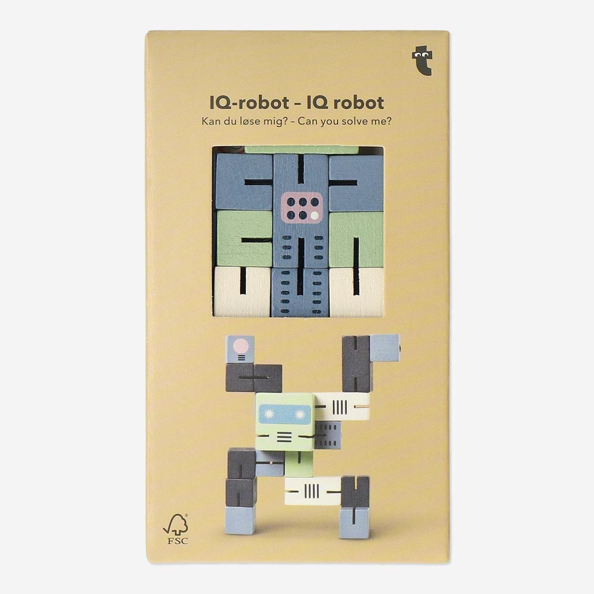 Blue cubic iq robot