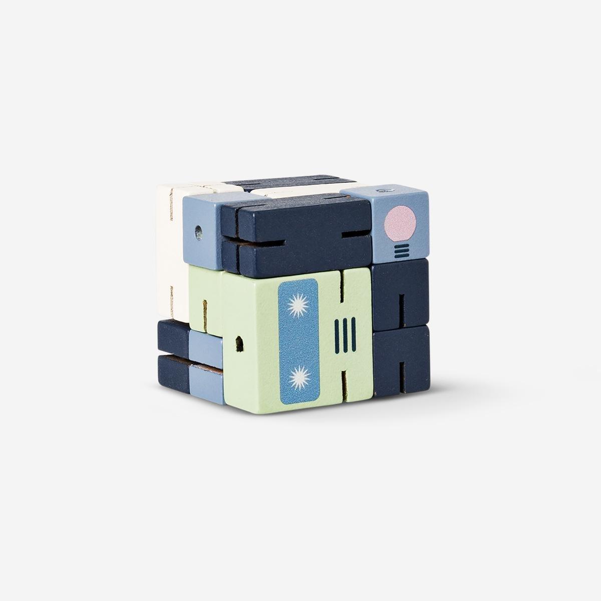 Blue cubic iq robot