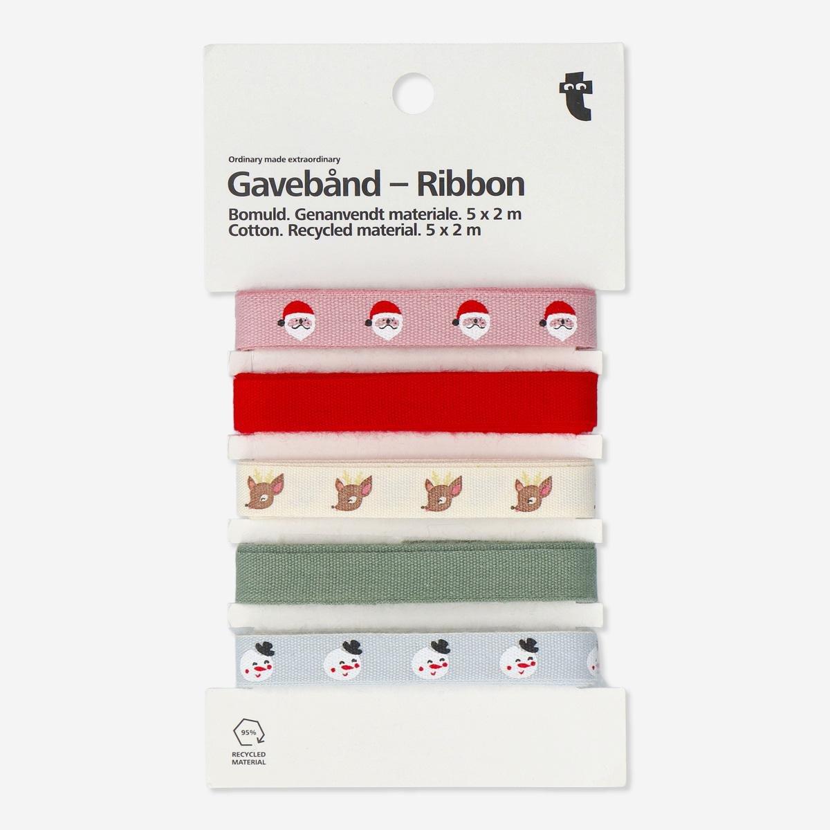 Multicolour cotton ribbon