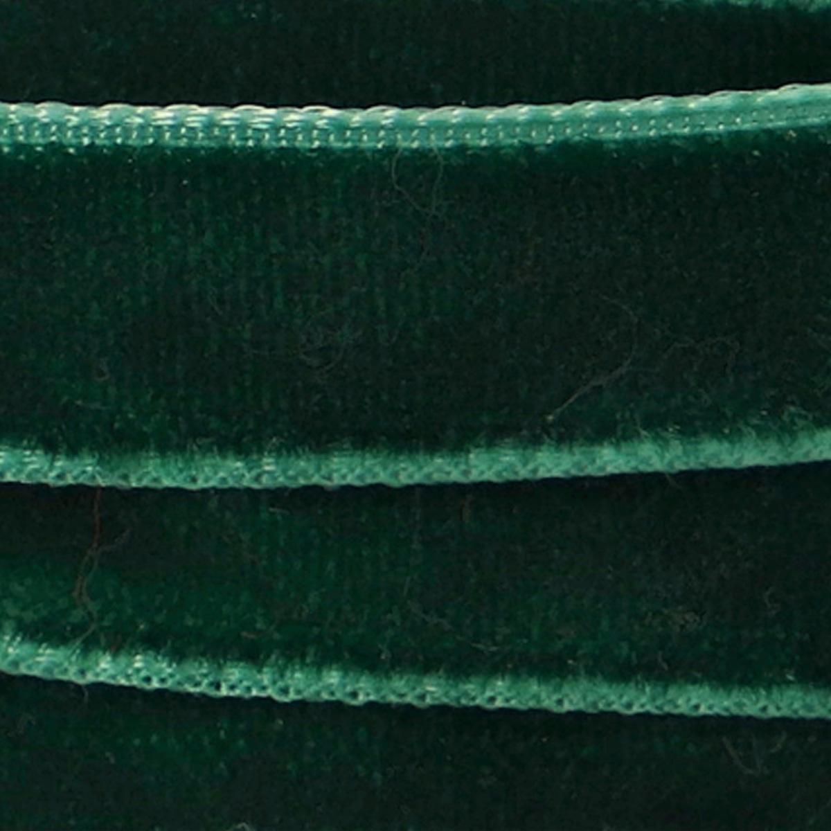 Green velvet ribbon