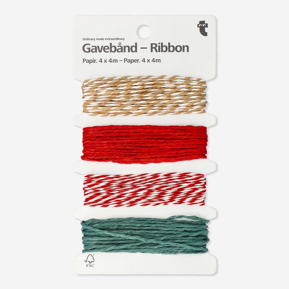 Multicolour paper ribbon