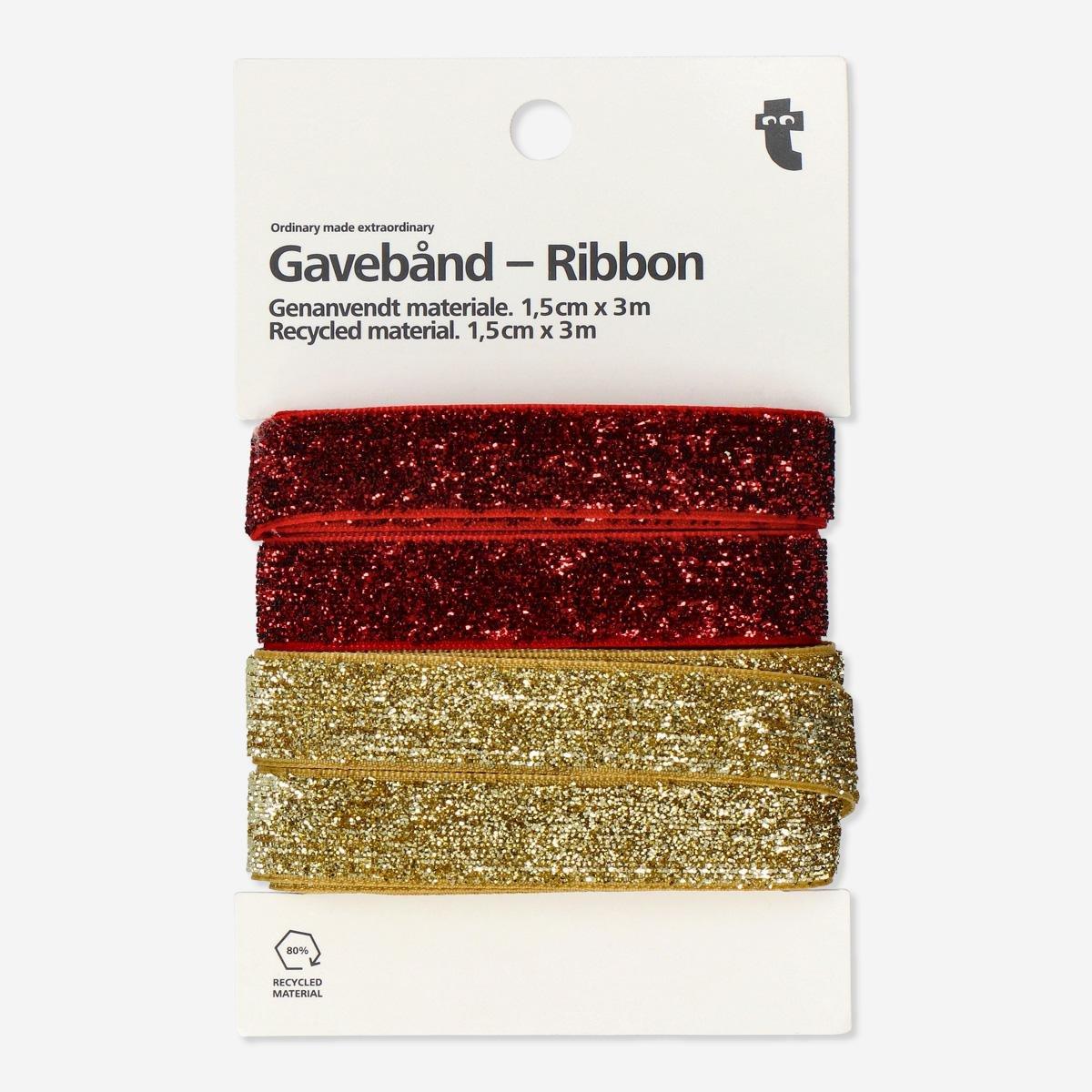 Multicolour glittery ribbon
