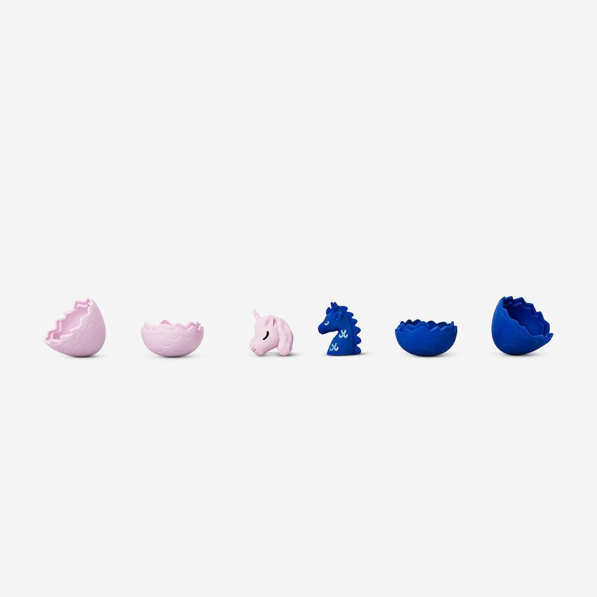 Multicolour egg-shaped surprising eraser