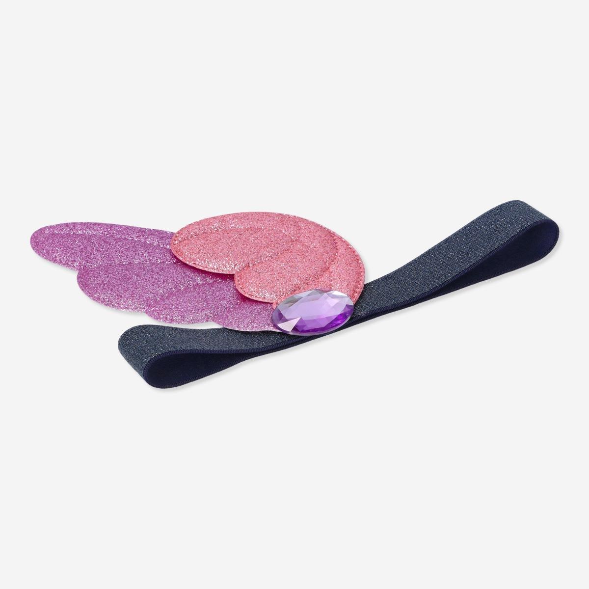 Purple feathers hairband