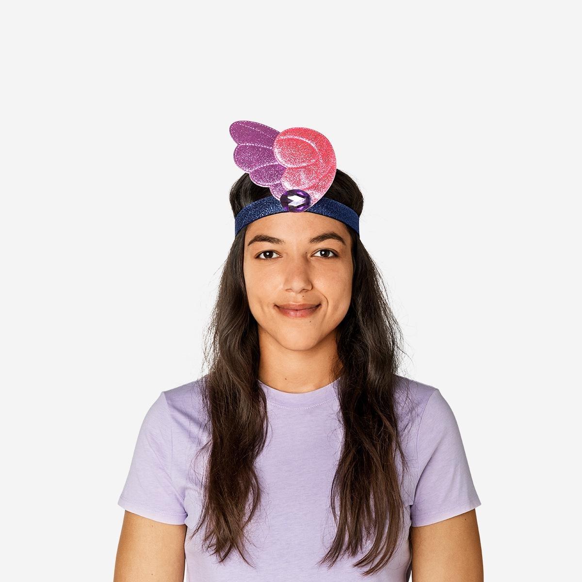 Purple hairband. adult