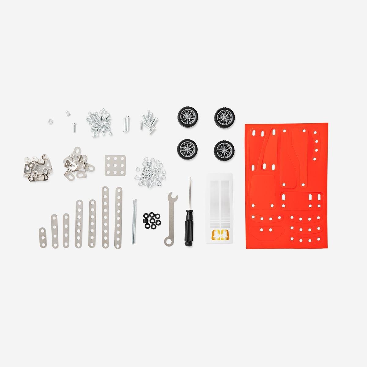 Multicolour diy racing car - 133 pcs
