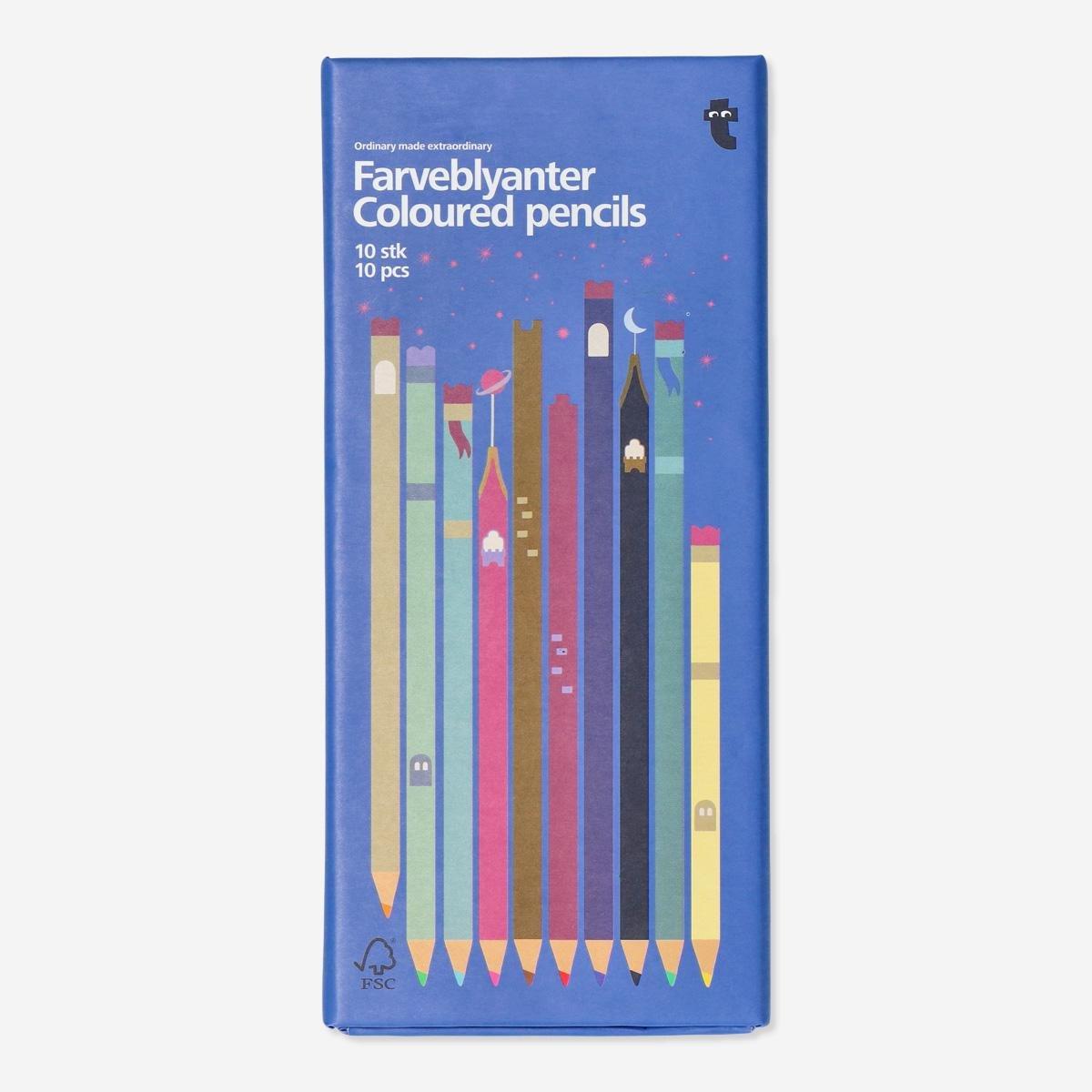 Multicolour coloured pencils set