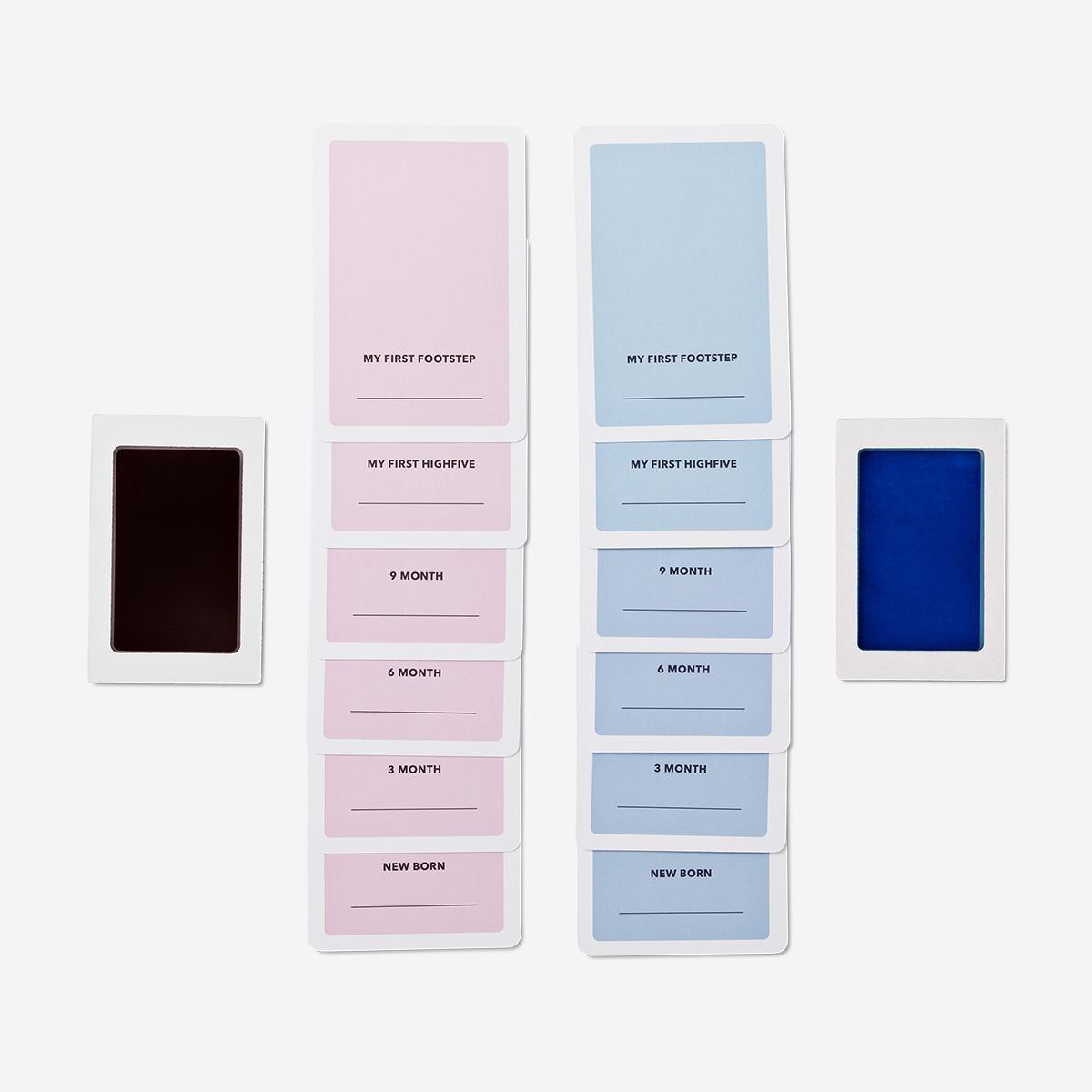 Multicolour diy hand and footprint set