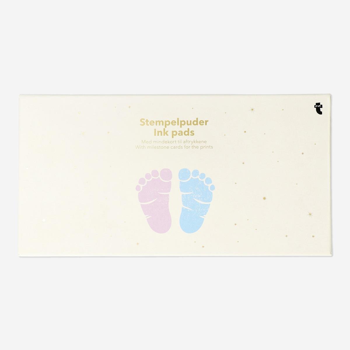 Multicolour diy hand and footprint set