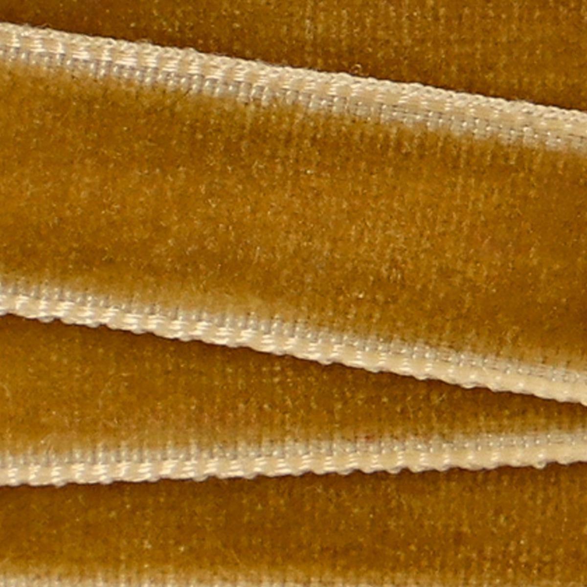 Gold velvet ribbon