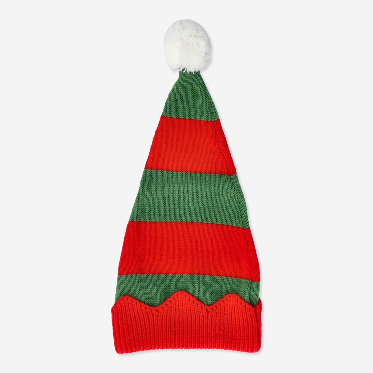 Multicolour Knitted Elf Hat For Kids