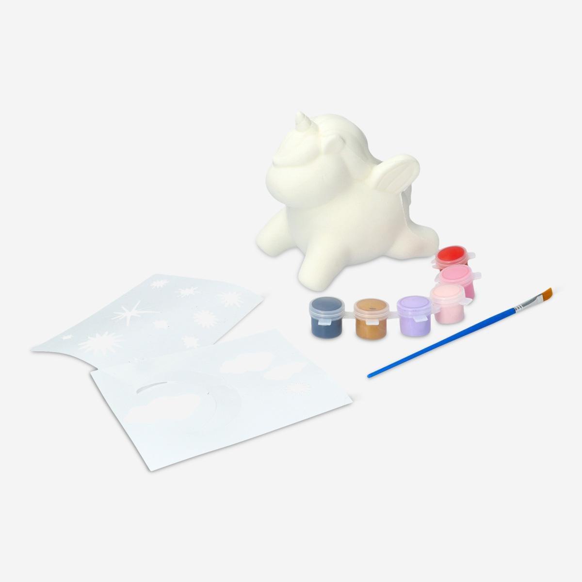 White diy squeeze unicorn toy