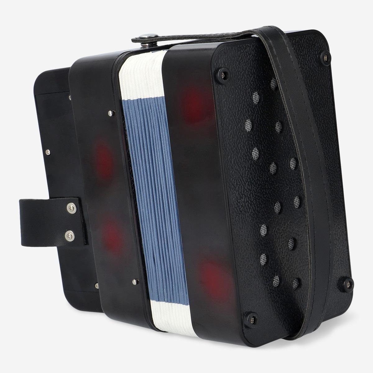 Black acoustic accordion