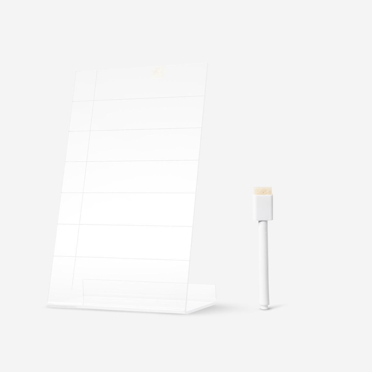 White planner board