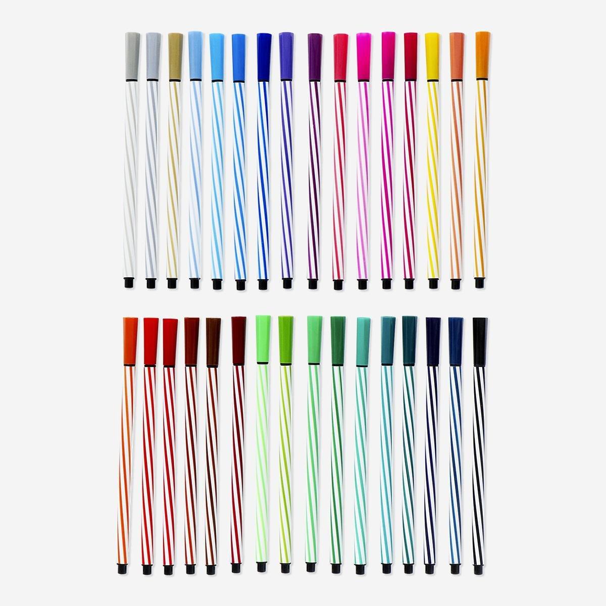 Multicolour fineline pen. 32 pcs