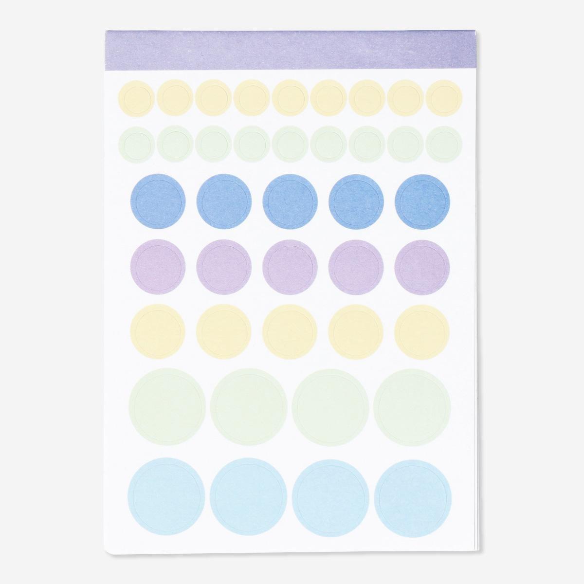 Multicolour stickers. 10 sheets