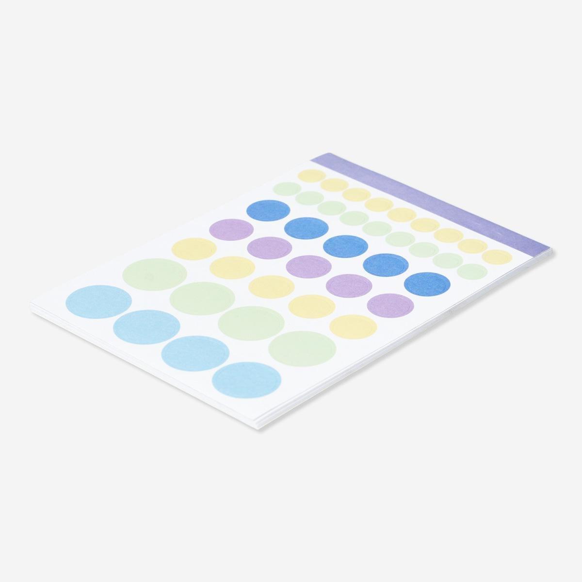 Multicolour stickers. 10 sheets