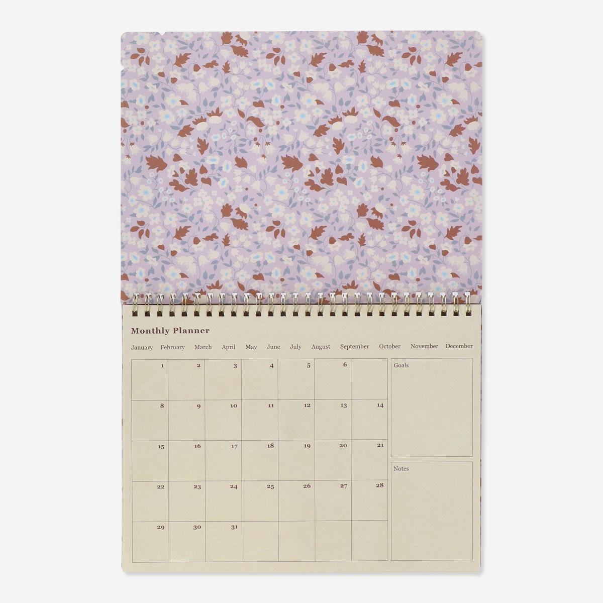 Pink desk calendar