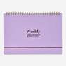 Purple weekly planner