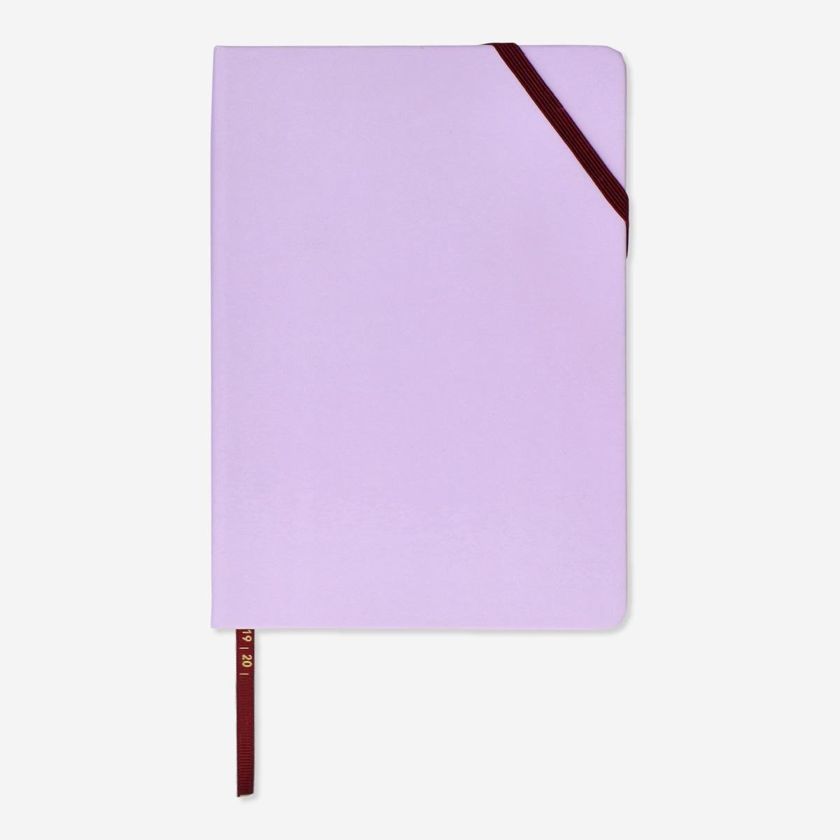 Purple ribbon notebook. a5