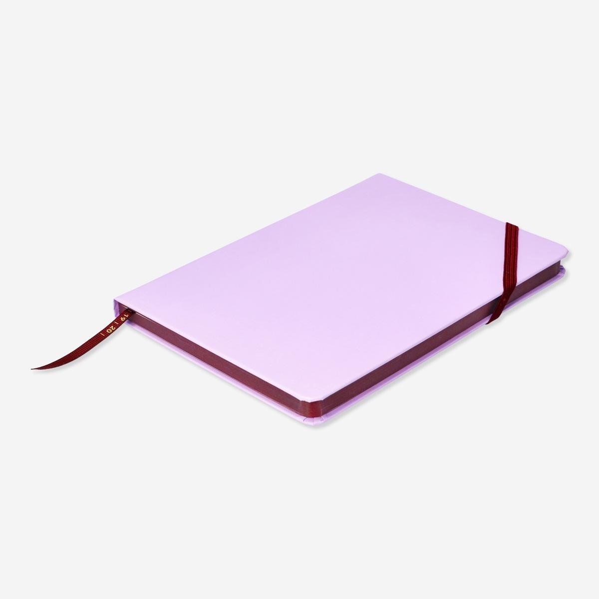 Purple ribbon notebook. a5