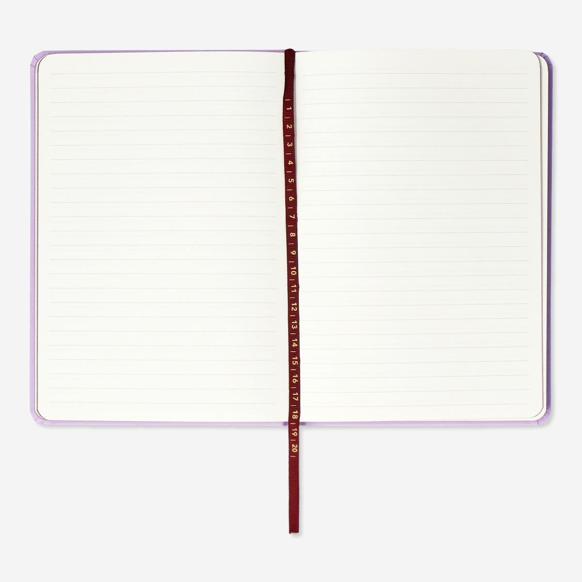 Purple ribbon notebook. a5