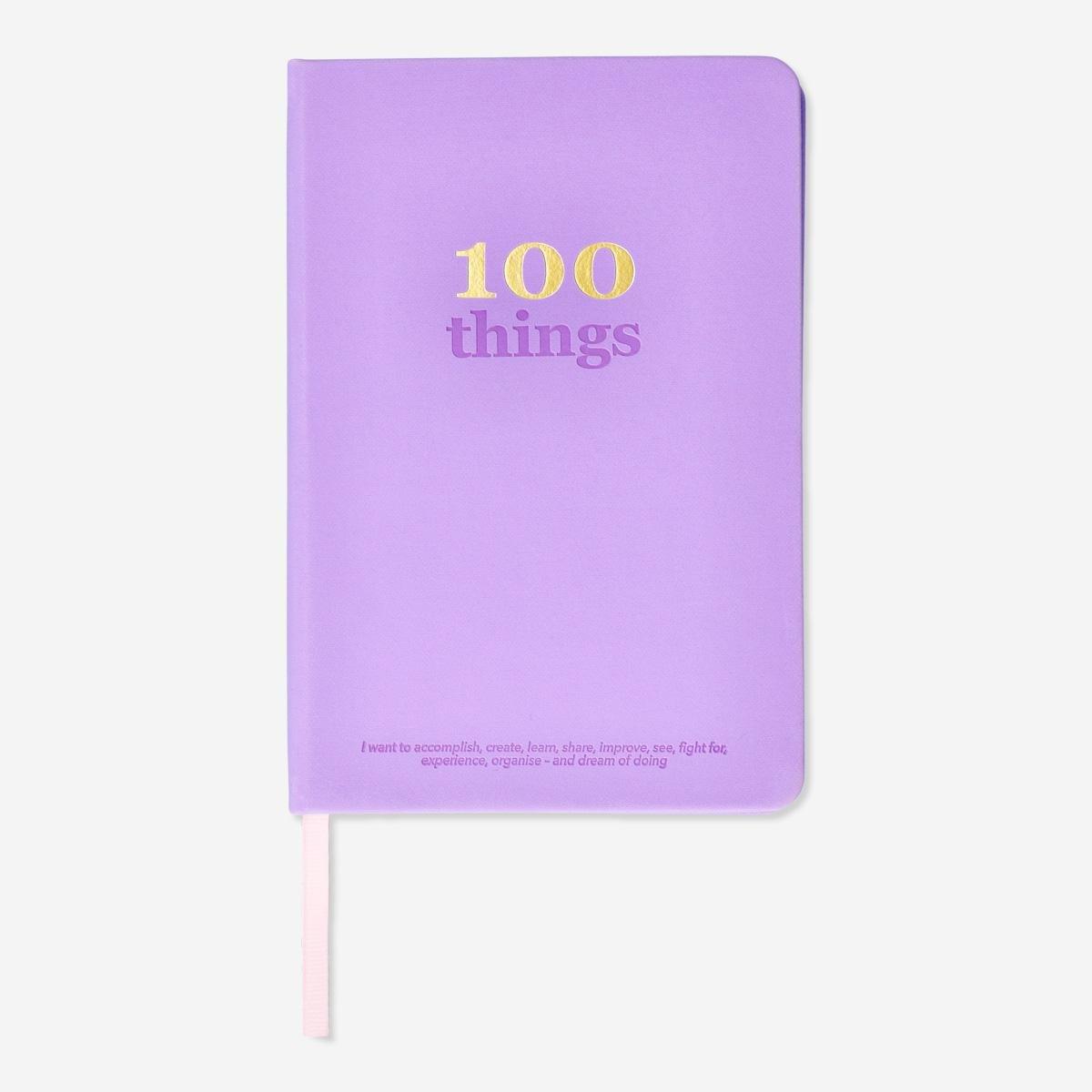 Purple notebook for your ambitions