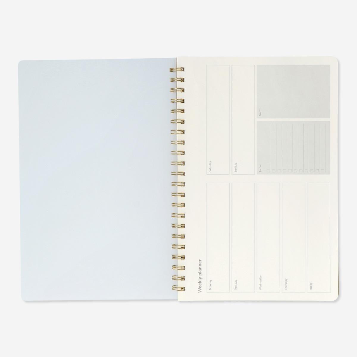 White weekly planner