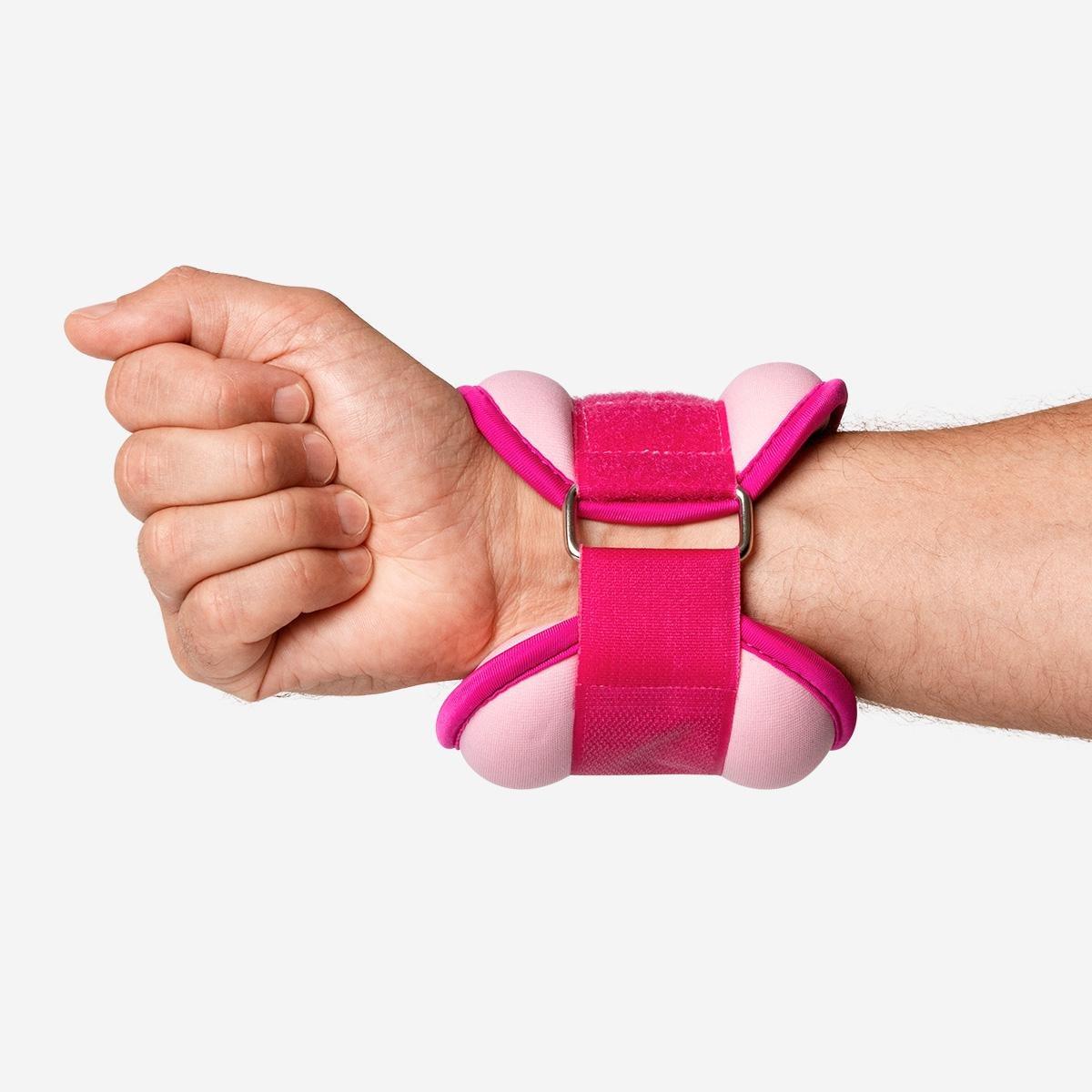 Pink wrist and ankle weight. 0.5 kg