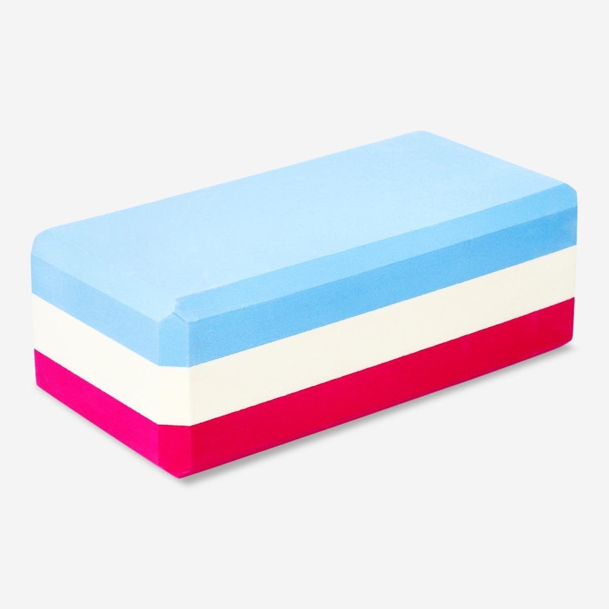 Multicolour yoga block